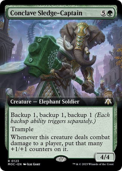 Conclave Sledge-Captain (Extended Art), Commander: March of the Machine 123