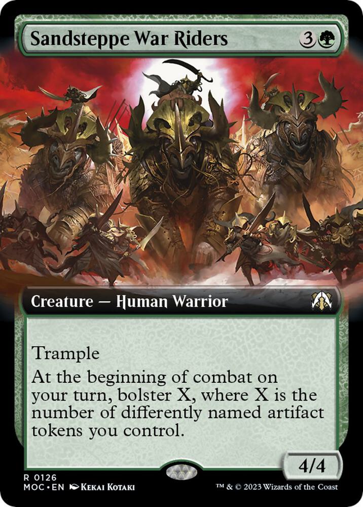Sandsteppe War Riders (Extended Art), Commander: March of the Machine 126