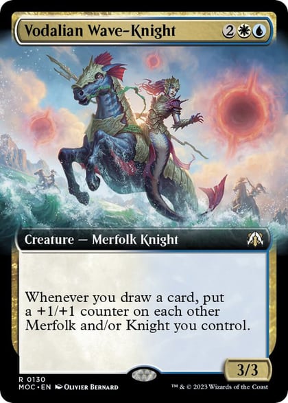 Vodalian Wave-Knight (Extended Art), Commander: March of the Machine 130