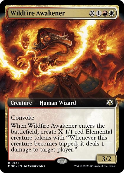 Wildfire Awakener (Extended Art), Commander: March of the Machine 131