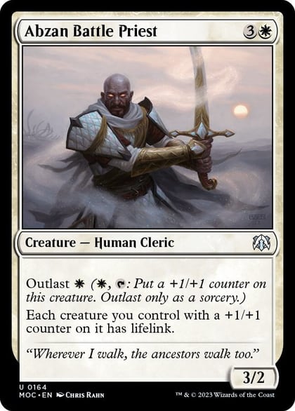 Abzan Battle Priest, Commander: March of the Machine 164