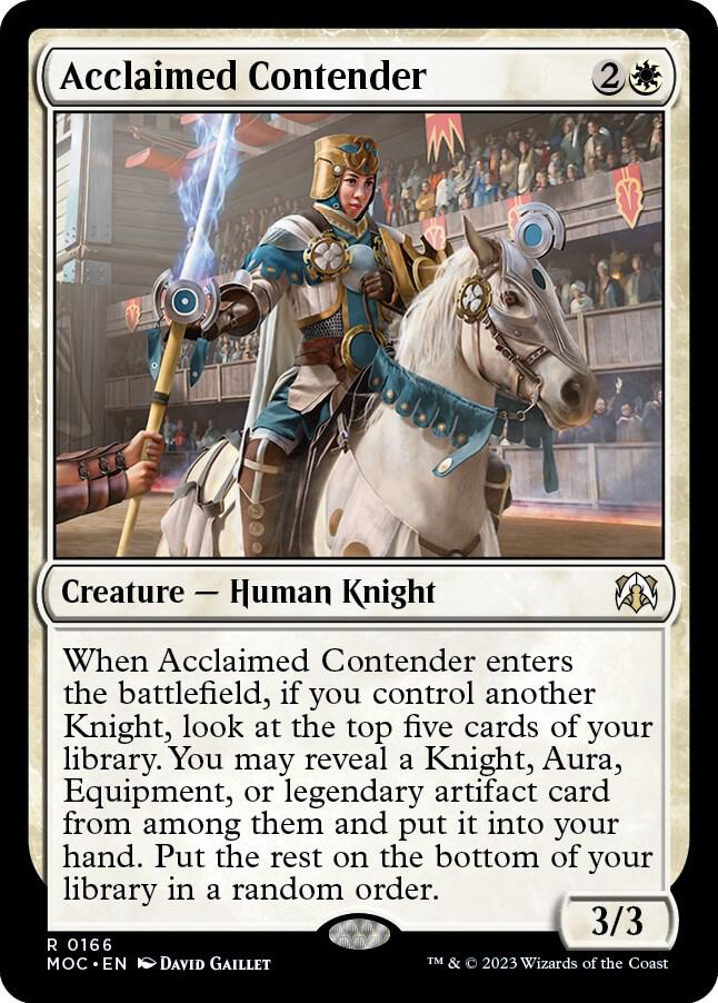 Acclaimed Contender, Commander: March of the Machine 166