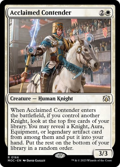 Acclaimed Contender, Commander: March of the Machine 166