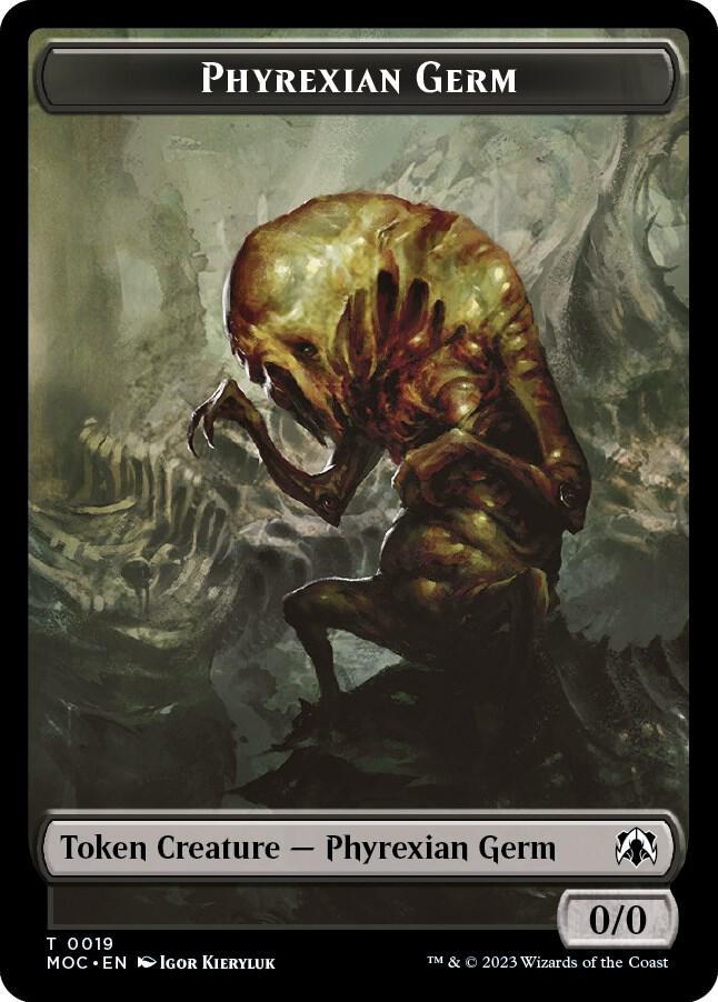 Phyrexian Germ // Myr Double-Sided Token, Commander: March of the Machine 19 // 38