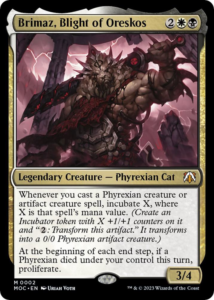 Brimaz, Blight of Oreskos, Commander: March of the Machine 2