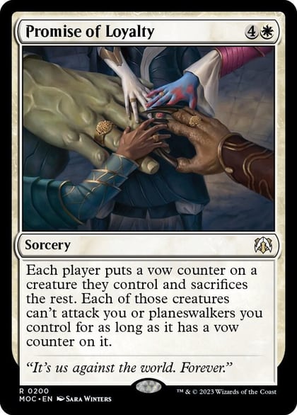 Promise of Loyalty, Commander: March of the Machine 200