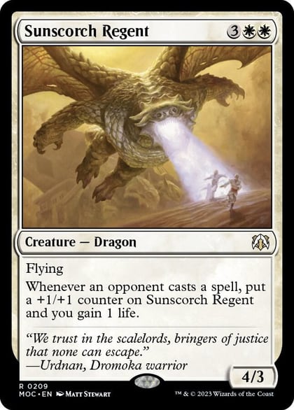 Sunscorch Regent, Commander: March of the Machine 209