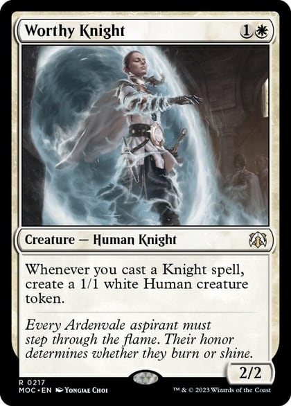 Worthy Knight, Commander: March of the Machine 217