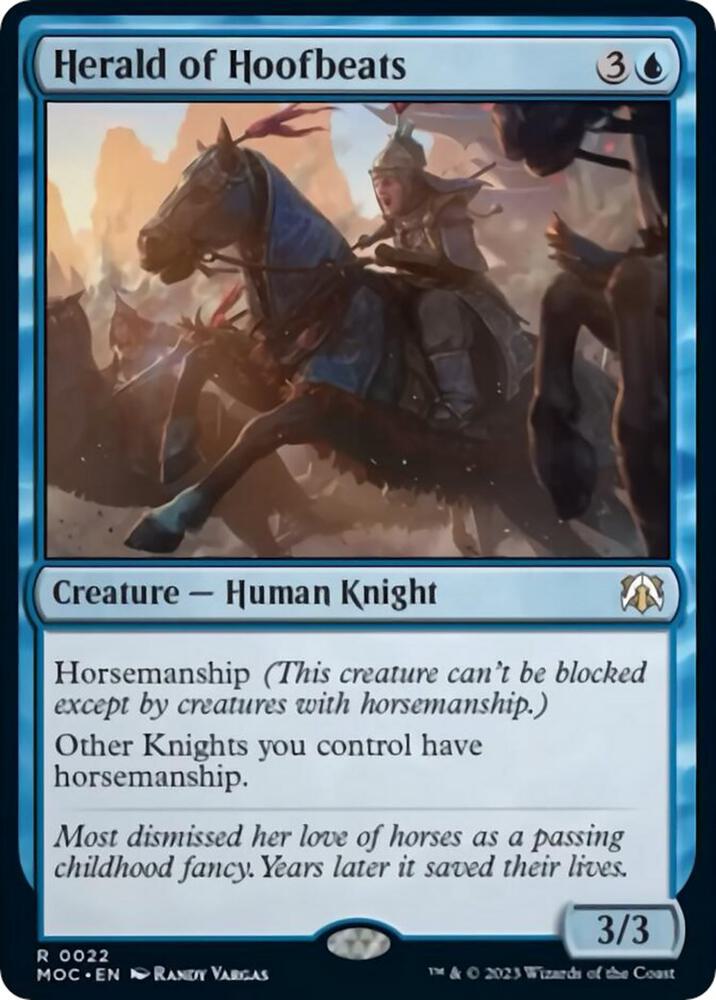 Herald of Hoofbeats, Commander: March of the Machine 22