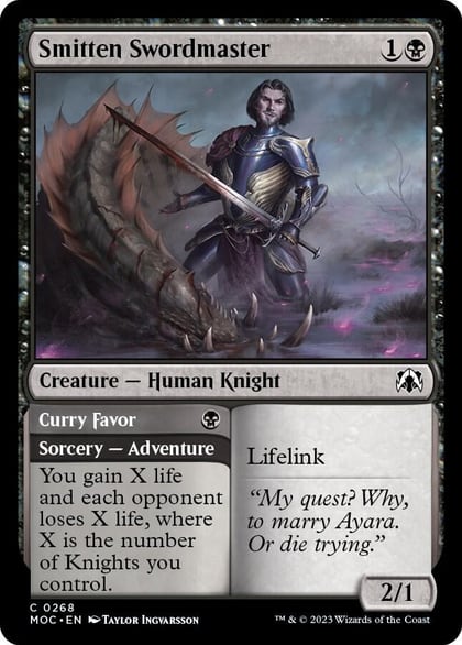 Smitten Swordmaster, Commander: March of the Machine 268