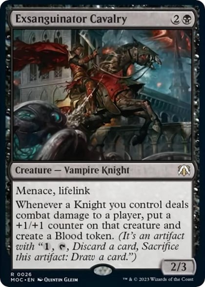 Exsanguinator Cavalry, Commander: March of the Machine 26