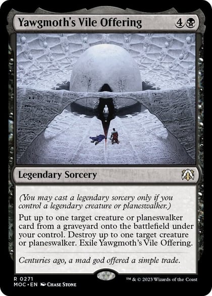 Yawgmoth's Vile Offering, Commander: March of the Machine 271