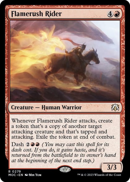 Flamerush Rider, Commander: March of the Machine 279