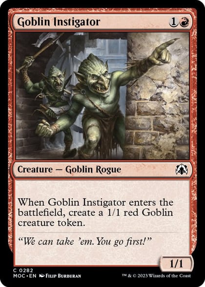 Goblin Instigator, Commander: March of the Machine 282