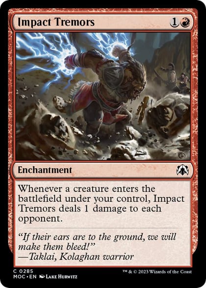 Impact Tremors, Commander: March of the Machine 285