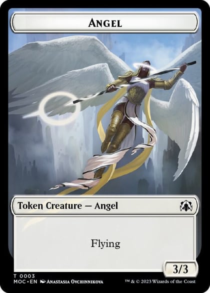 Angel // Demon Double-Sided Token, Commander: March of the Machine 3 // 18