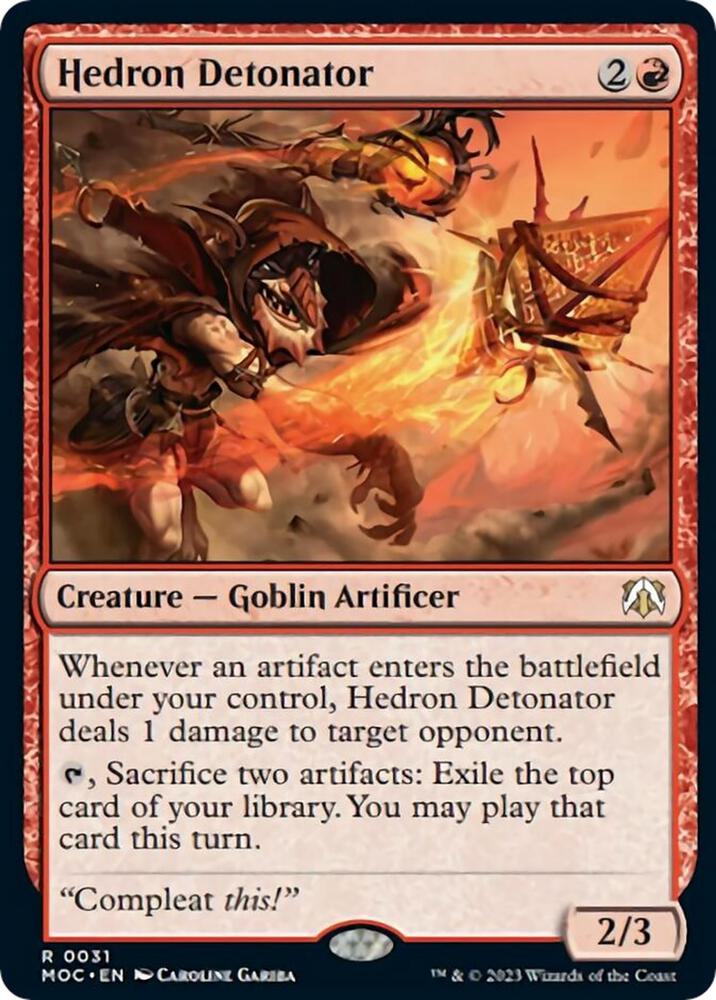Hedron Detonator, Commander: March of the Machine 31