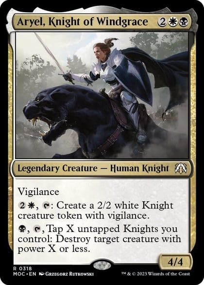 Aryel, Knight of Windgrace, Commander: March of the Machine 318