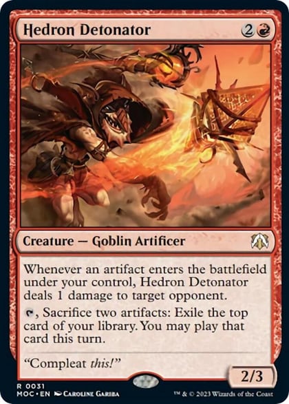 Hedron Detonator, Commander: March of the Machine 31