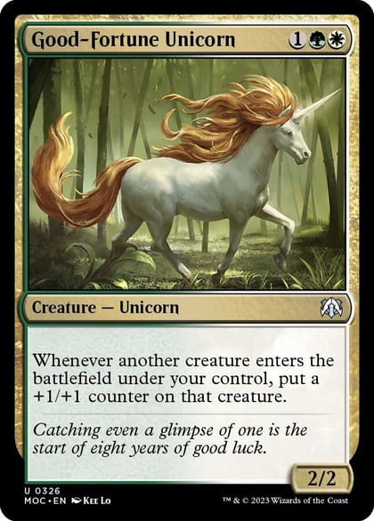 Good-Fortune Unicorn, Commander: March of the Machine 326