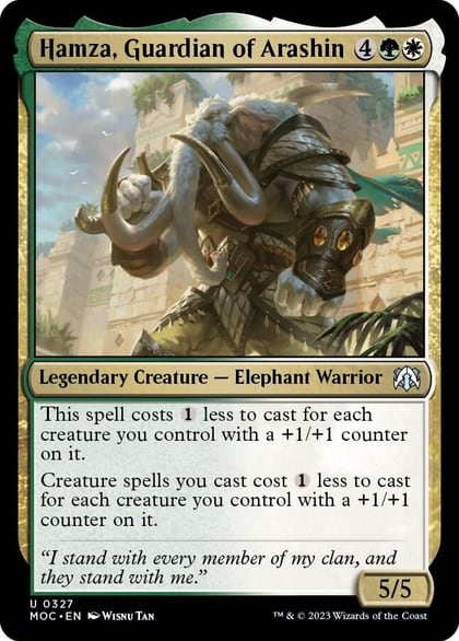 Hamza, Guardian of Arashin, Commander: March of the Machine 327