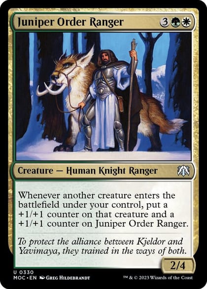 Juniper Order Ranger, Commander: March of the Machine 330