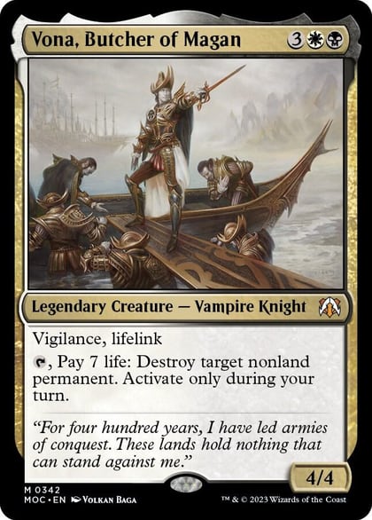 Vona, Butcher of Magan, Commander: March of the Machine 342