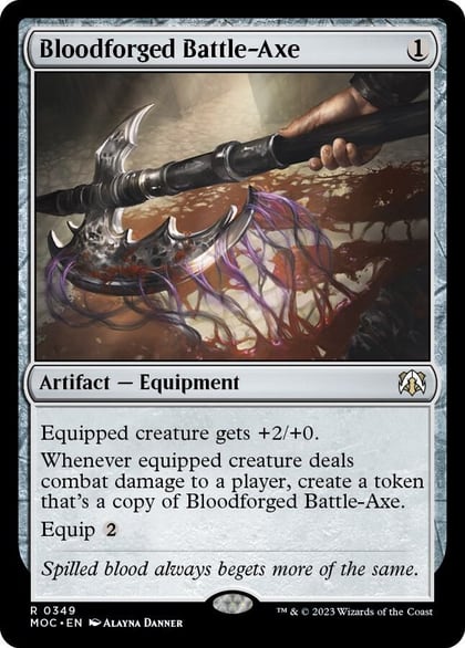 Bloodforged Battle-Axe, Commander: March of the Machine 349