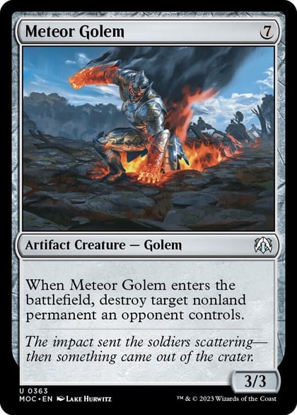 Meteor Golem, Commander: March of the Machine 363