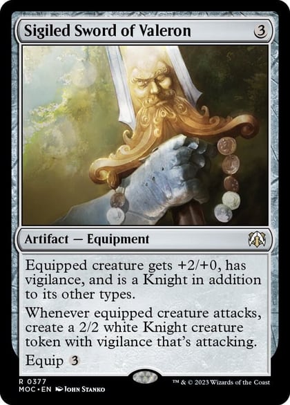 Sigiled Sword of Valeron, Commander: March of the Machine 377