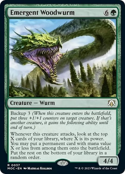 Emergent Woodwurm, Commander: March of the Machine 37