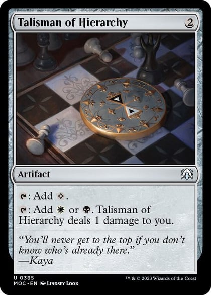 Talisman of Hierarchy, Commander: March of the Machine 385