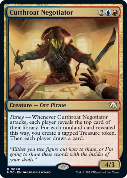 Cutthroat Negotiator, Commander: March of the Machine 40