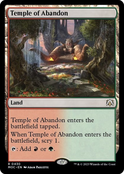 Temple of Abandon, Commander: March of the Machine 430