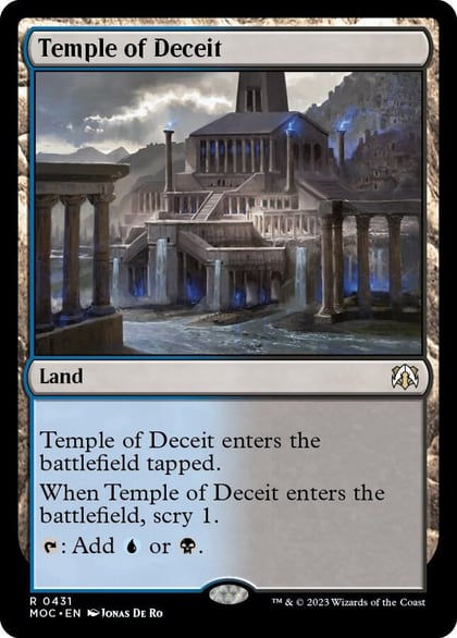 Temple of Deceit, Commander: March of the Machine 431