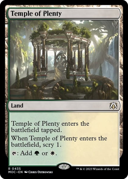 Temple of Plenty, Commander: March of the Machine 435