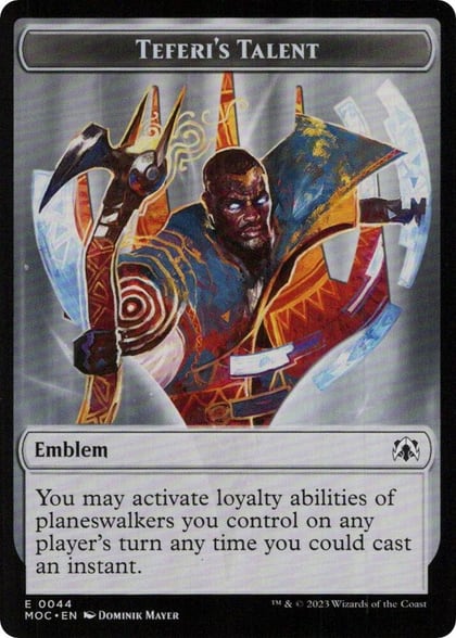 Emblem - Teferi's Talent, Commander: March of the Machine 44