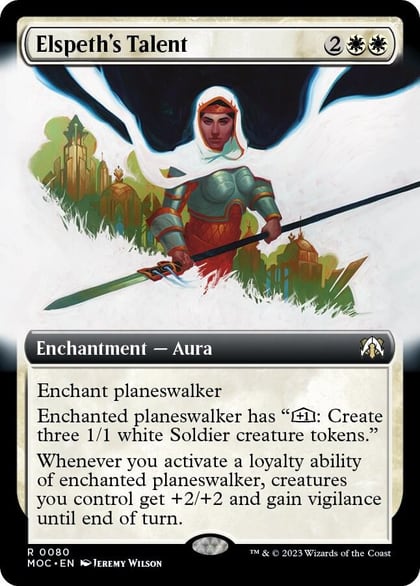 Elspeth's Talent (Extended Art), Commander: March of the Machine 80