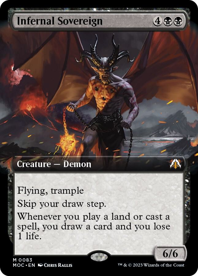 Infernal Sovereign (Extended Art), Commander: March of the Machine 83
