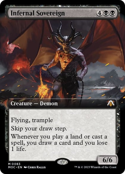 Infernal Sovereign (Extended Art), Commander: March of the Machine 83