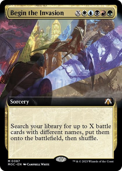 Begin the Invasion (Extended Art), Commander: March of the Machine 87