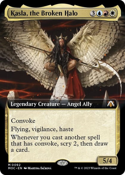 Kasla, the Broken Halo (Extended Art), Commander: March of the Machine 92