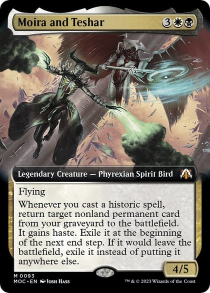 Moira and Teshar (Extended Art), Commander: March of the Machine 93