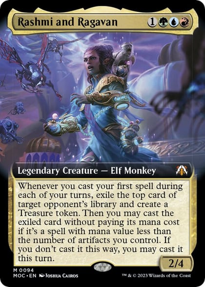 Rashmi and Ragavan (Extended Art), Commander: March of the Machine 94