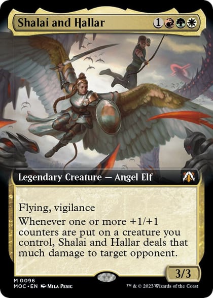 Shalai and Hallar (Extended Art), Commander: March of the Machine 96