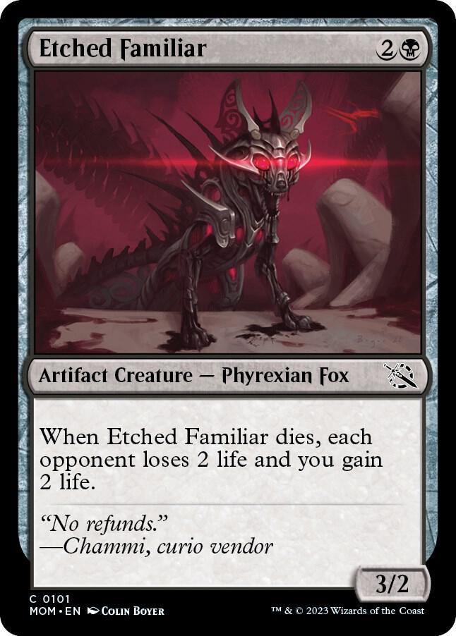 Etched Familiar, March of the Machine 101