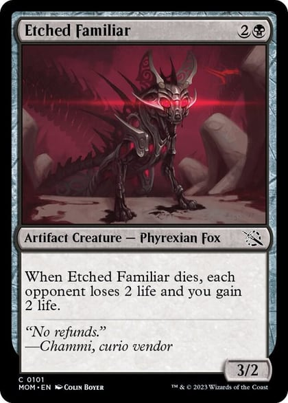 Etched Familiar, March of the Machine 101