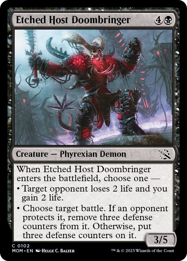Etched Host Doombringer, March of the Machine 102