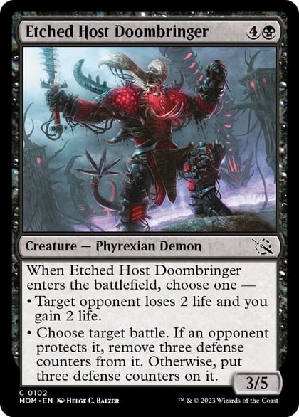 Etched Host Doombringer, March of the Machine 102