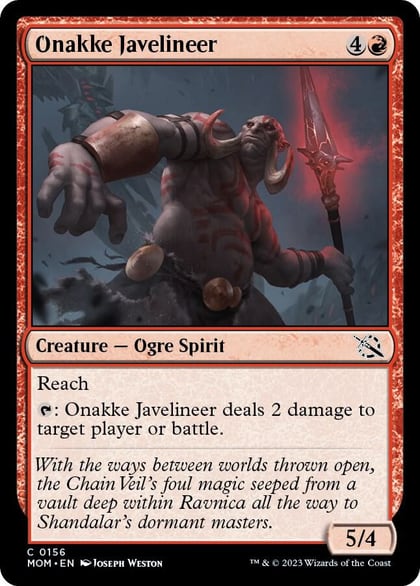 Onakke Javelineer, March of the Machine 156